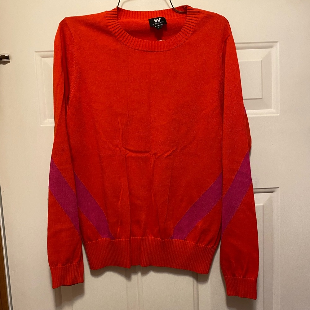 W by Worth sweater women’s small red cotton